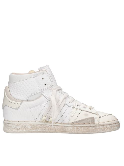 Vintage effect leather sneakers HIDNANDER | THE CAGE HD1WS175 102BIANCO